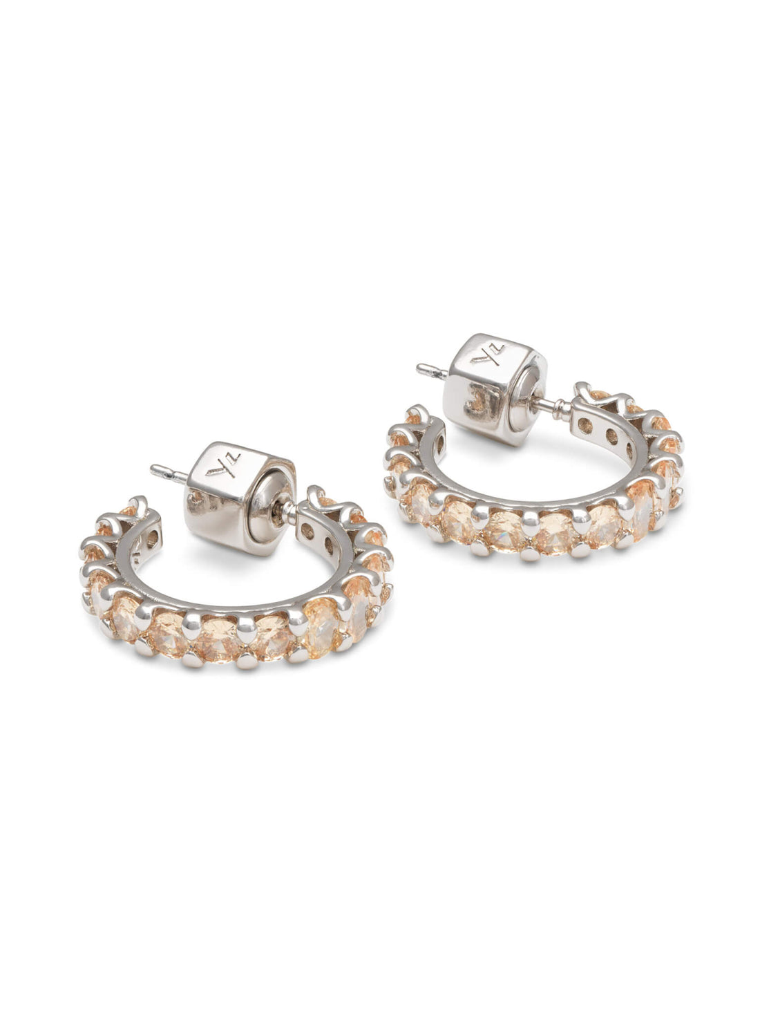 Ylva Li Julien Earrings Light Champagne