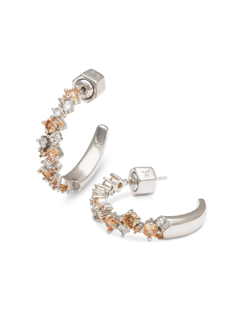 Ylva Li Meadow Avantgarde earrings Light Champagne