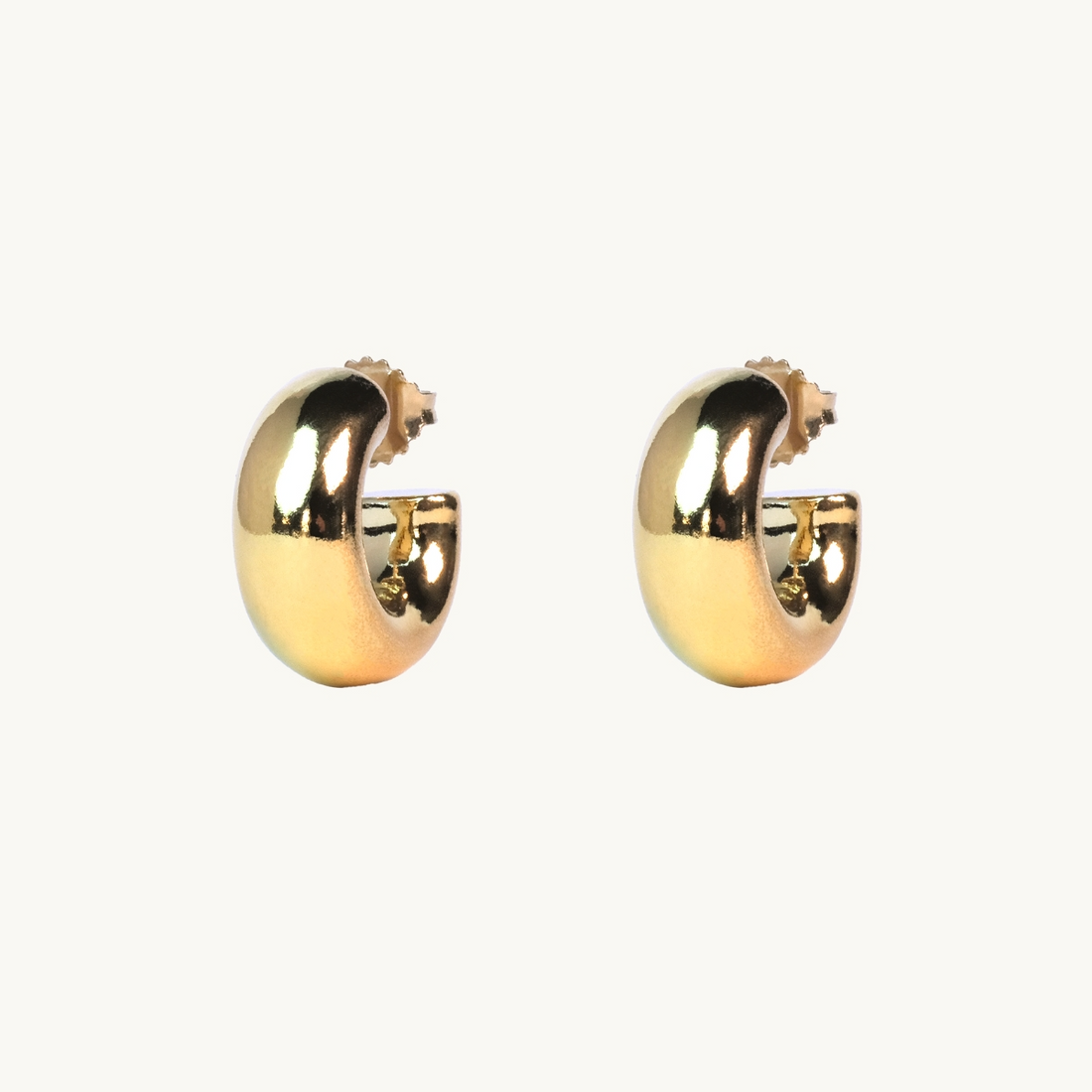 Emma Israelsson Chunky Hoops Small Gold