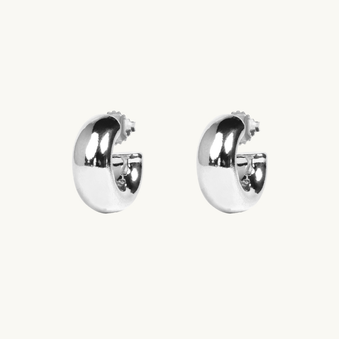 Emma Israelsson Chunky Hoops Small Silver
