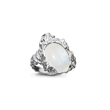 Maanesten Goddess Ring Moonstone Silver