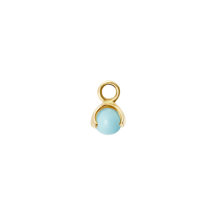 CU Jewellery Letters Stone 12 Turquoise Pend Gold