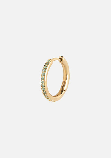 Maria Black Mica Huggie Mint Earring Gold
