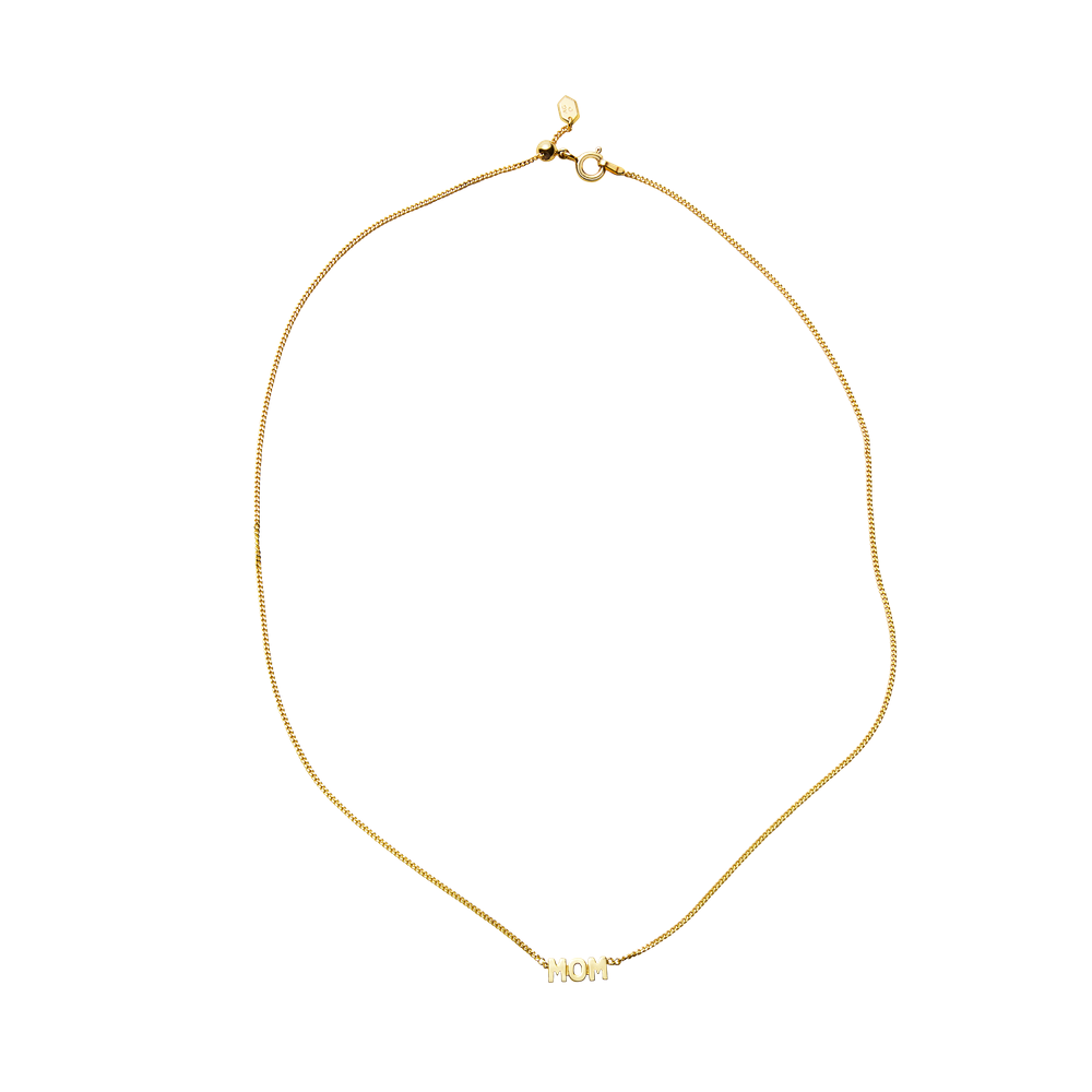 Maria Black Mom Necklace 43 Gold