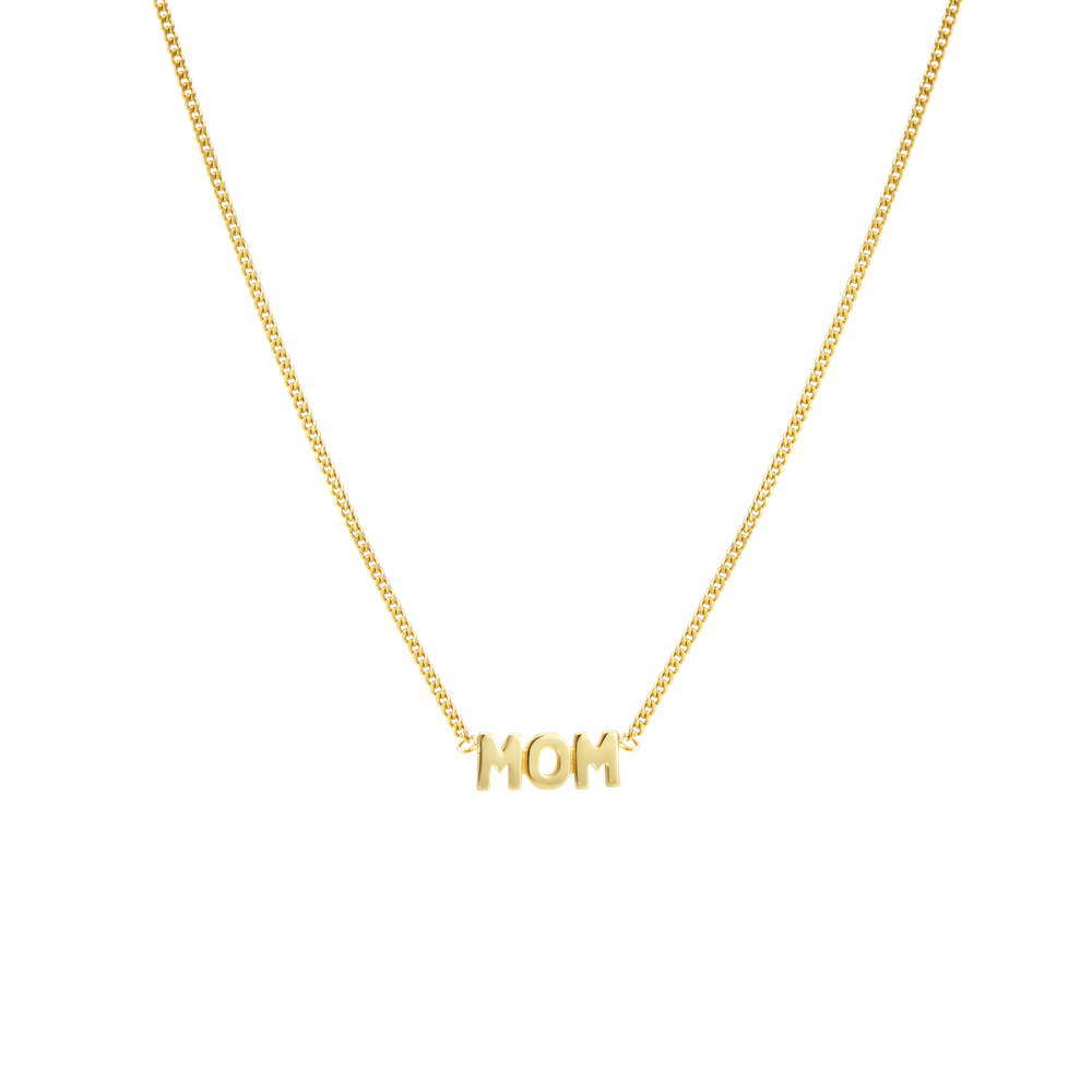 Maria Black Mom Necklace 43 Gold