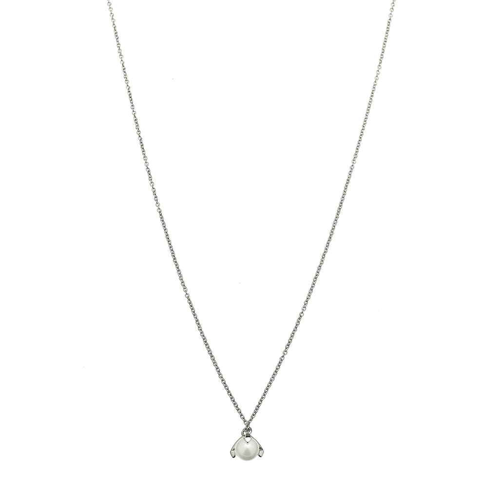 CU jewellery Pearl Short Neck 42+5 Silver