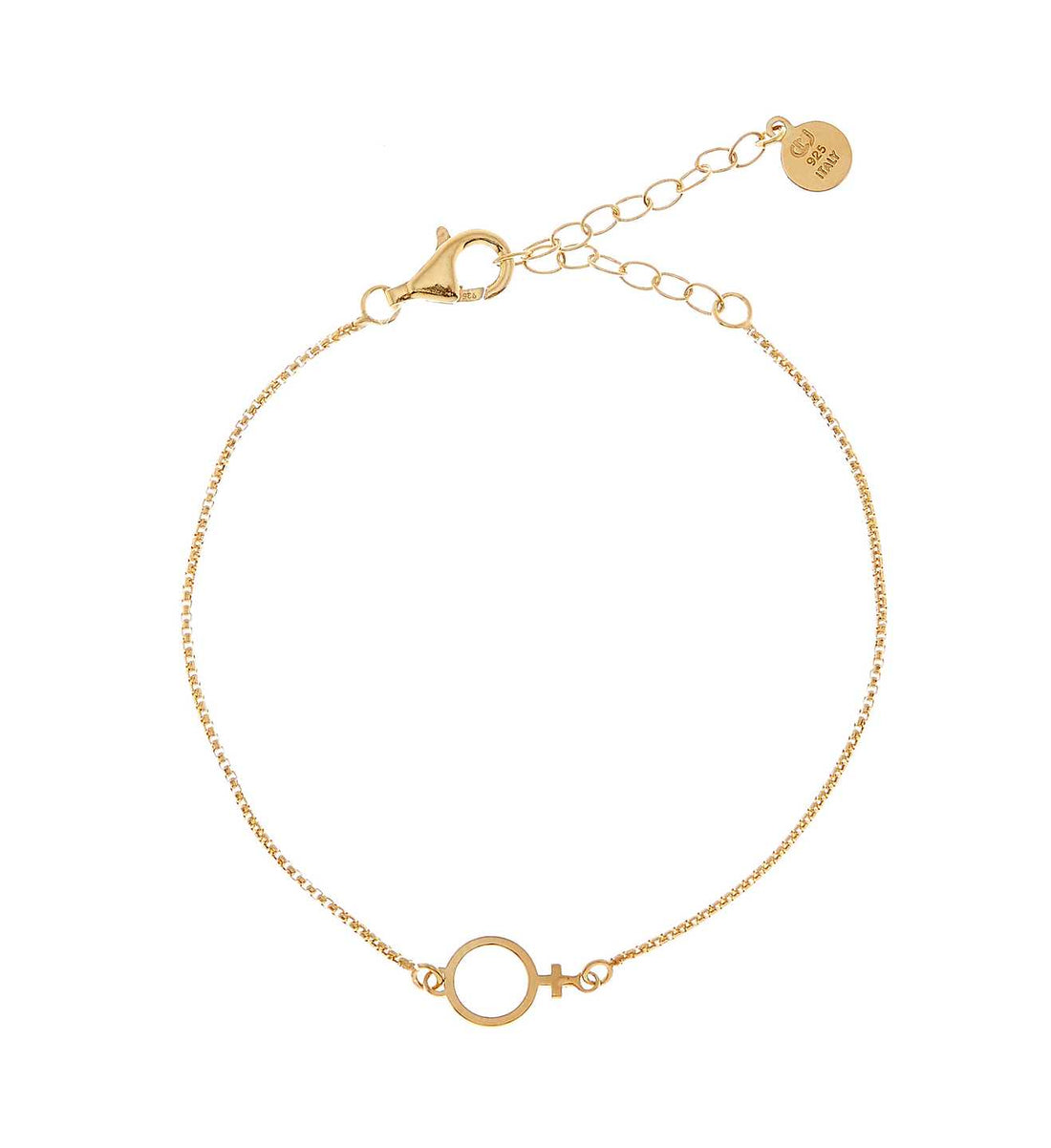 CU Jewellery Letters Venus Chain Brace Gold