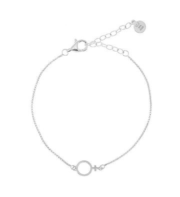 CU Jewellery Letters Venus chain brace silver