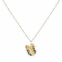 Emma Israelsson Palm Leaf Necklace Gold