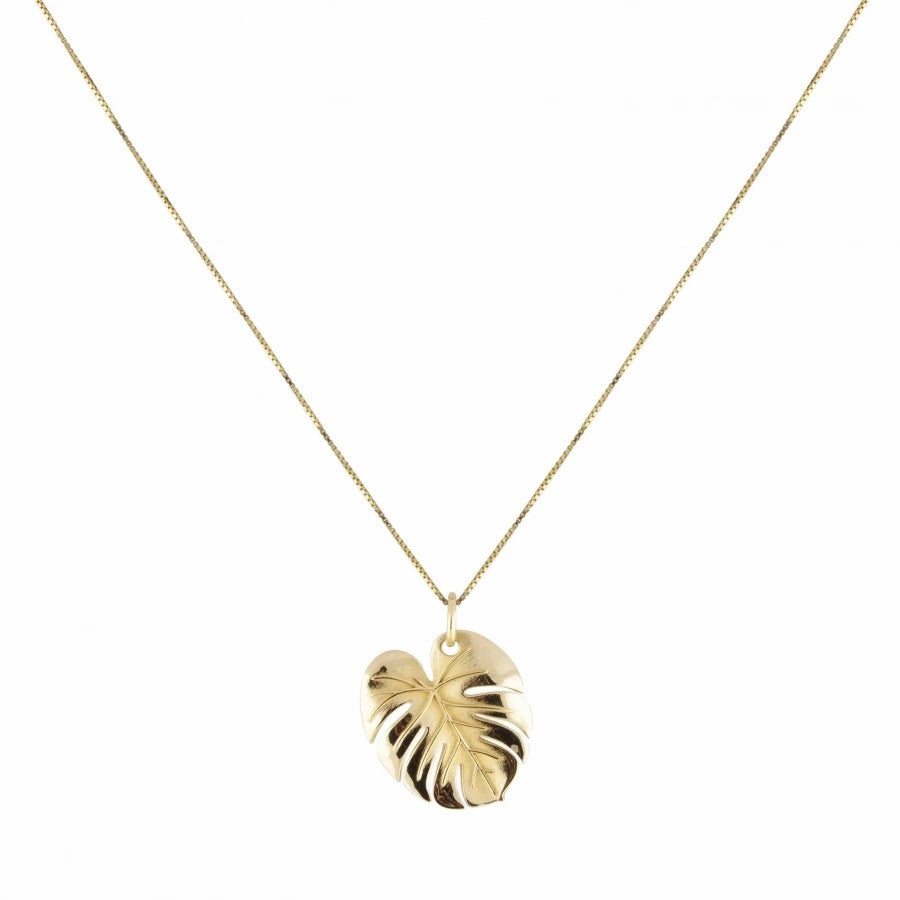 Emma Israelsson Palm Leaf Necklace Gold