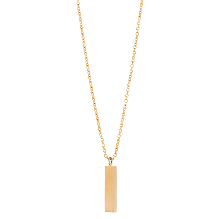 by Billgren Halsband - Graverbart Stål - Guld