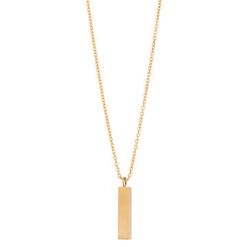 by Billgren Halsband - Graverbart Stål - Guld