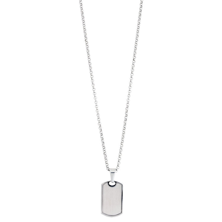 by Billgren Stålhalsband - Graverbart Hänge