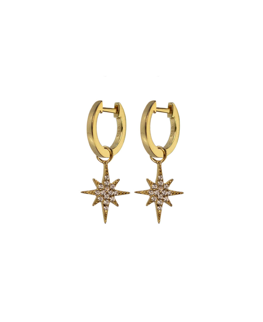 Hultquist Copenhagen Double northern star earrings