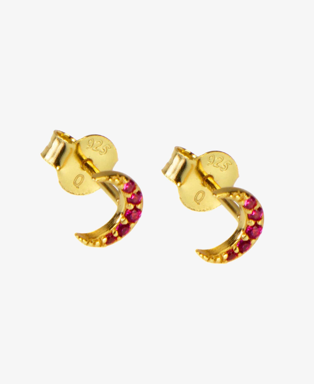 Hultquist Copenhagen Ruby moon earstud