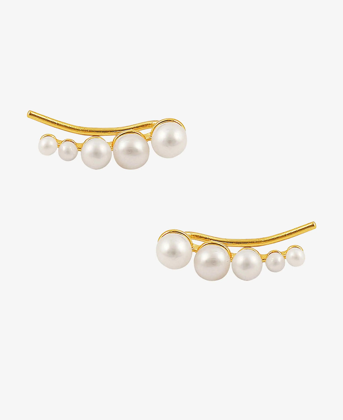 Hultquist Copenhagen Pearl Croissant earrings