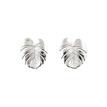 Emma Israelsson Palm Leaf Earrings Silver