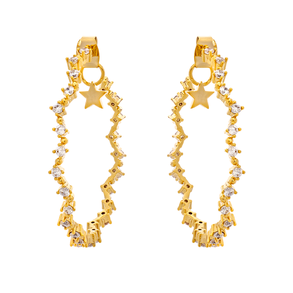 Lily and Rose Mrs Capella Earrings- Crystal (Gold)