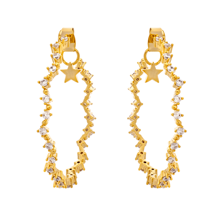 Lily and Rose Mrs Capella Earrings- Crystal (Gold)