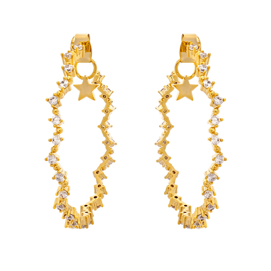 Lily and Rose Mrs Capella Earrings- Crystal (Gold)