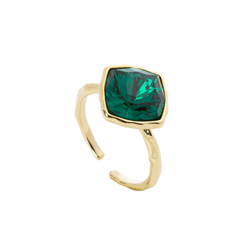 Lily and Rose Lova Square Ring - Emerald