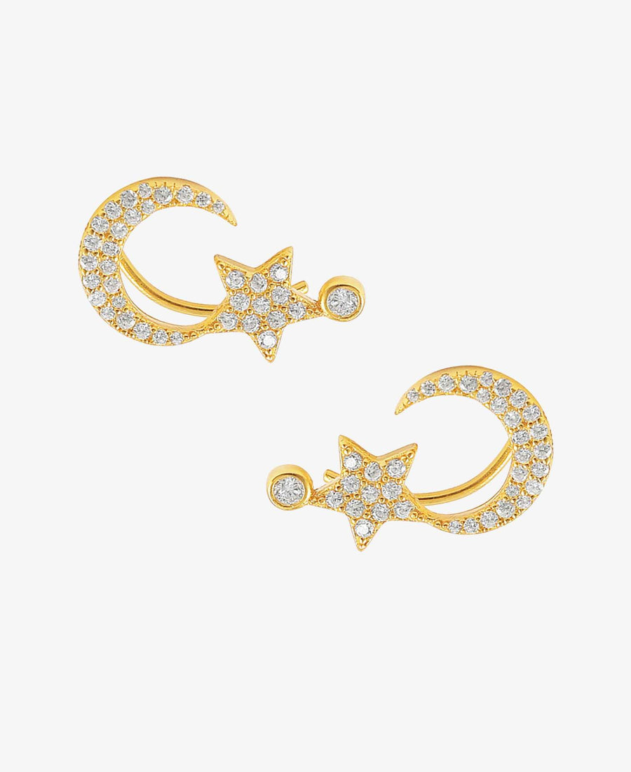 Hultquist Copenhagen Golden Cosmo Earrings