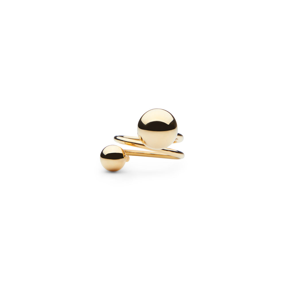 CU Jewellery Globe Big Ring Gold
