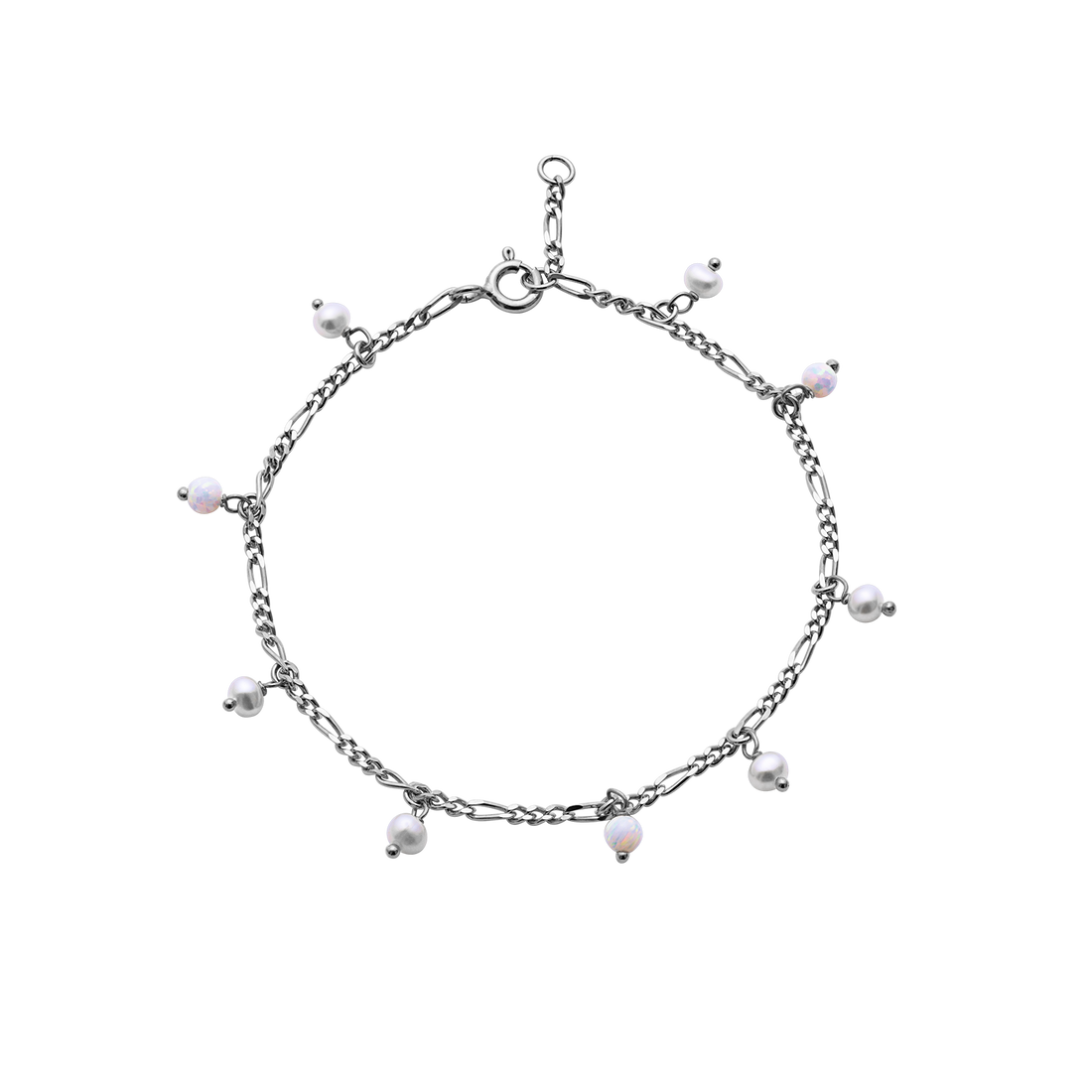 Lula_white_bracelet_silver-maanesten