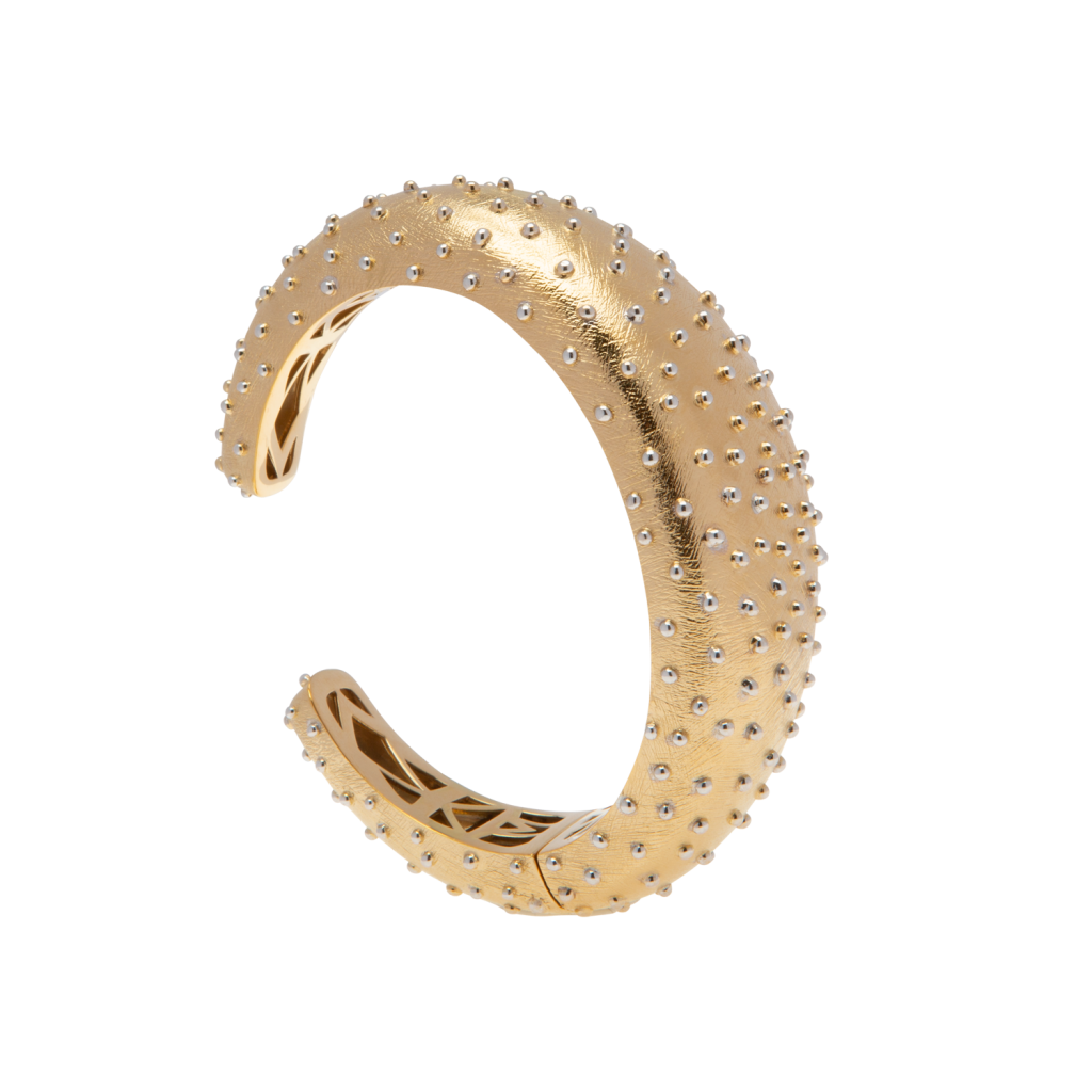 Pantolin Ostrich Bangle Gold