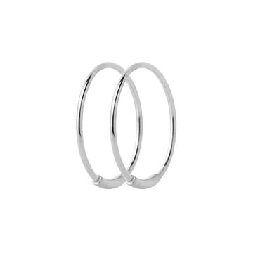 Maria Black Basic Hoop Earring 18mm Silver