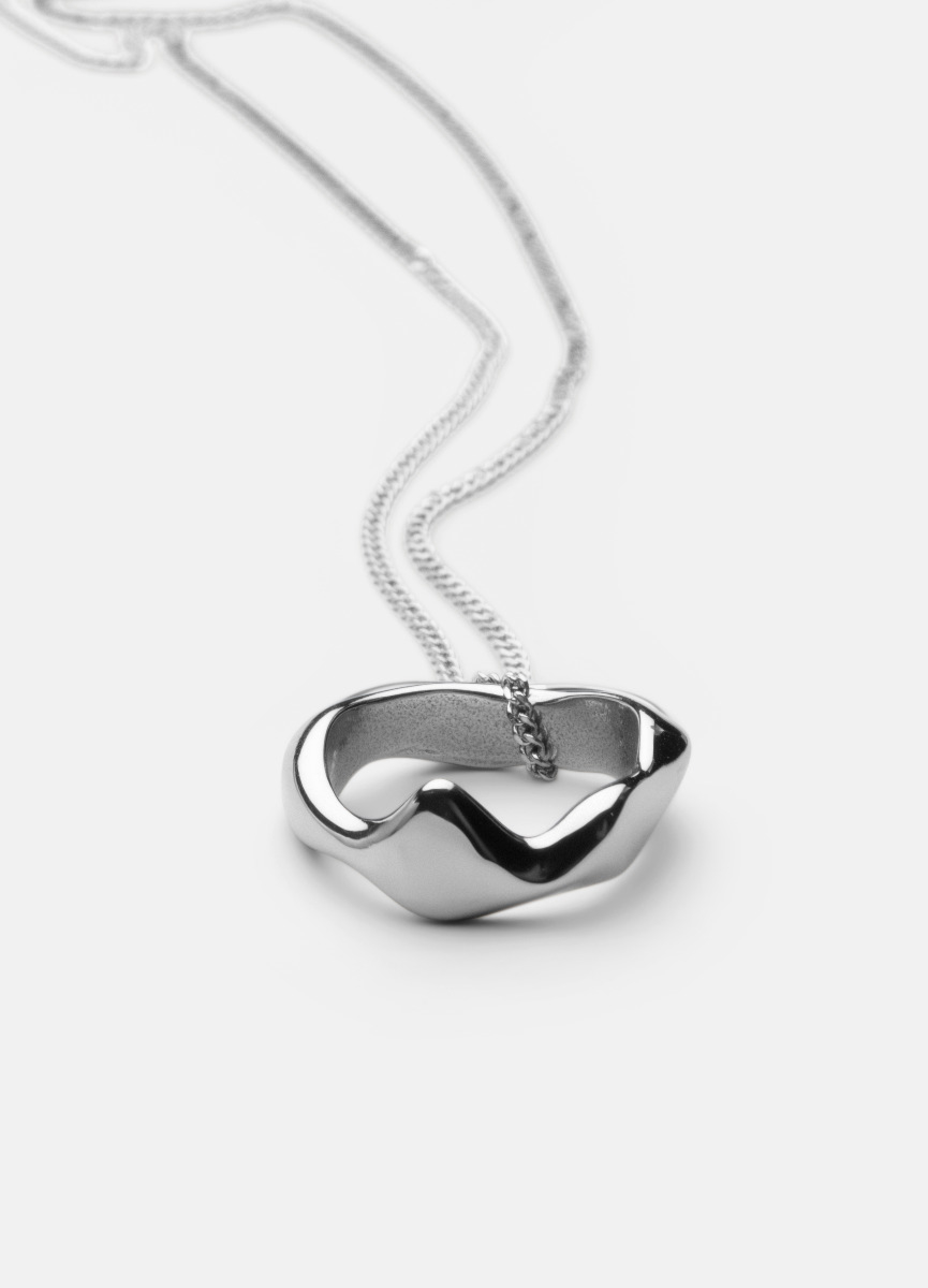 Skultuna Chunky Necklace- Polished Steel
