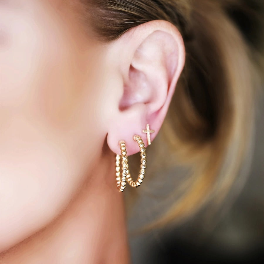 Emma Israelsson Globe Hoops Silver