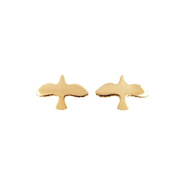 Emma Israelsson Golden Dove Pin Earrings