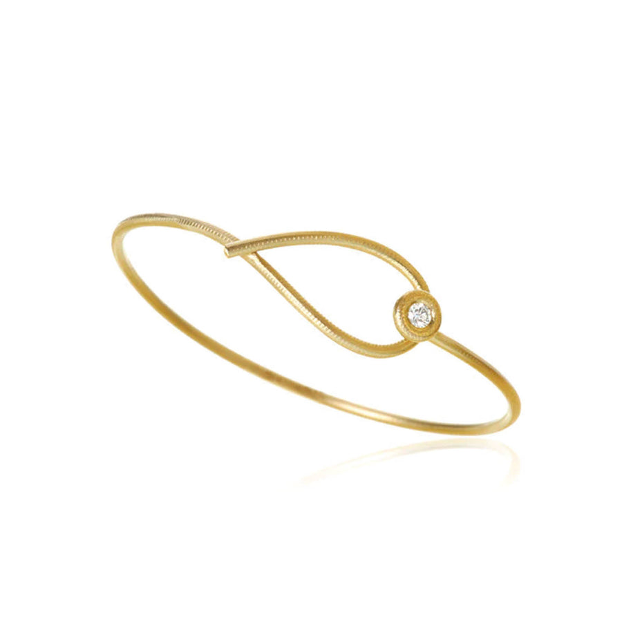 Dulong Kharisma Diamond Armring 18K Guld med 1 Brilliant 0,13ct