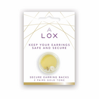 LOX Secure Earrings Backs Gold Tone