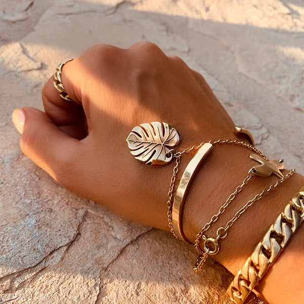 Emma Israelsson Palm Leaf Bracelet Silver