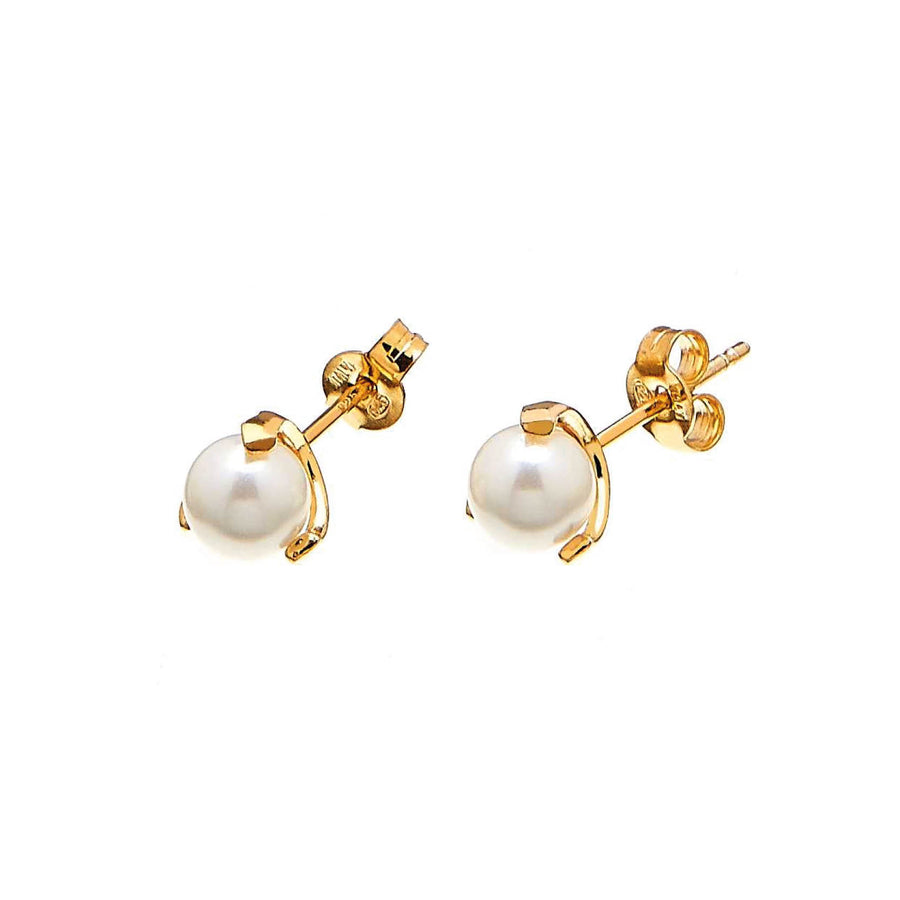 CU Jewellery Pearl Stud Ear Gold