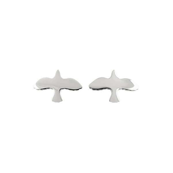 Emma Israelsson Silver Dove Pin Earrings