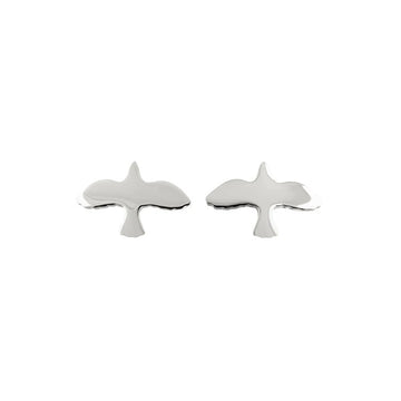 Emma Israelsson Silver Dove Pin Earrings